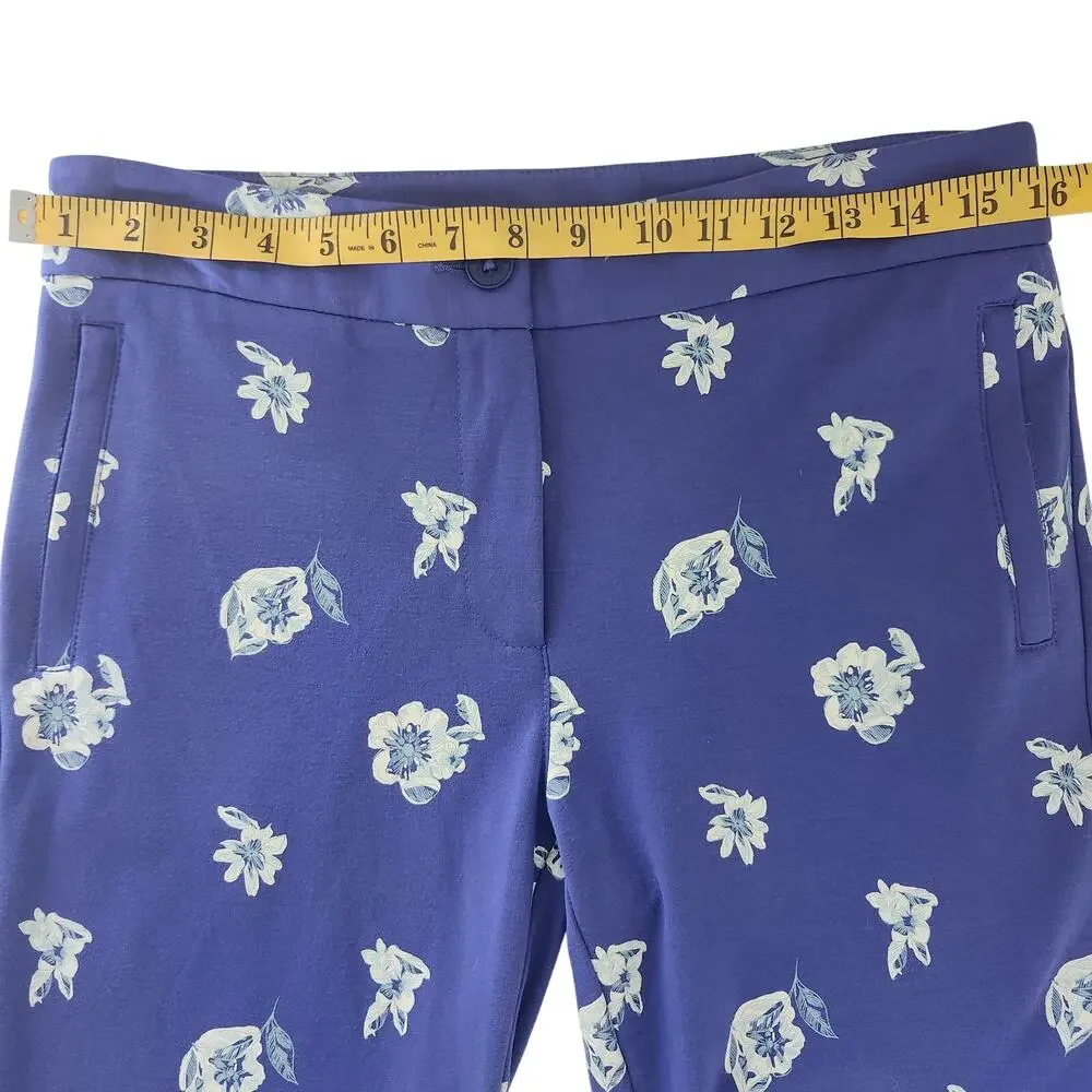 Betabrand Dress/Yoga Pants Blue with Flower Print Size Medium - Picture 8 of 10